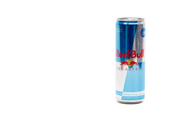 Londres Reino Unido Octubre 2020 Una Lata Red Bull Sugar — Foto de Stock