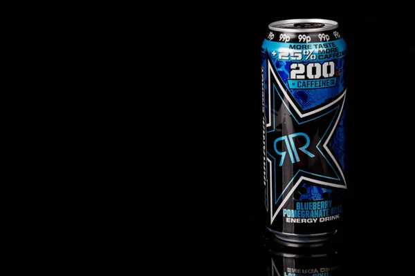 London Verenigd Koninkrijk Oktober 2020 Een Blik Rockstar Blueberry Granaatappel — Stockfoto