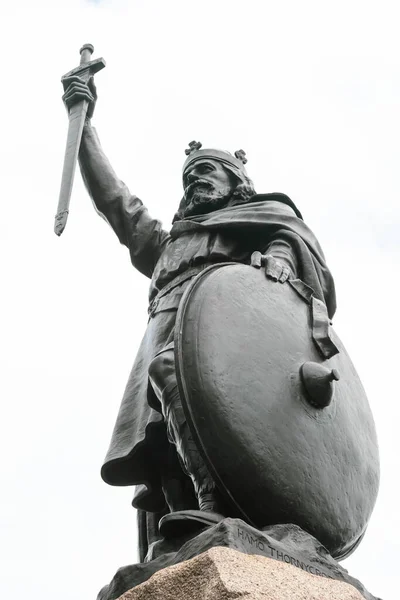 윈체스터 2021 Statue King Alfred Great King West Saxons 848 — 스톡 사진