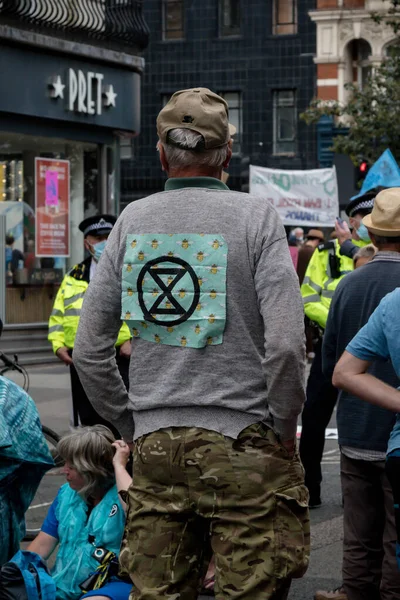 2021 Extinction Rebellion 참가자 — 스톡 사진