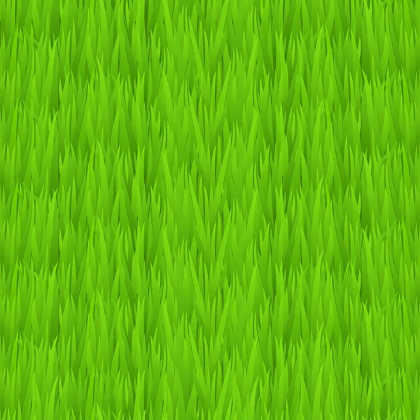 Textura de hierba verde sin costuras. Tileable principios de primavera verde hierba fondo . — Vector de stock