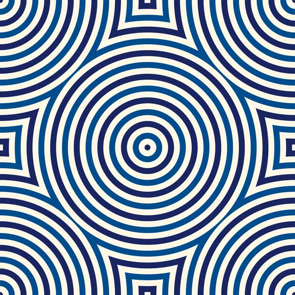 Varrat nélküli mintát szimmetrikus geometriai dísze. Kék Kaleidoszkóp fehér absztrakt háttér. — Stock Vector