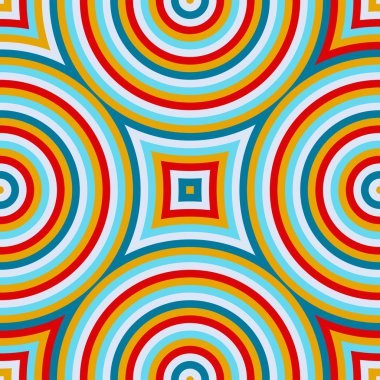 Parlak etnik arka plan. Simetrik geometrik süsleme ile Seamless Modeli. 