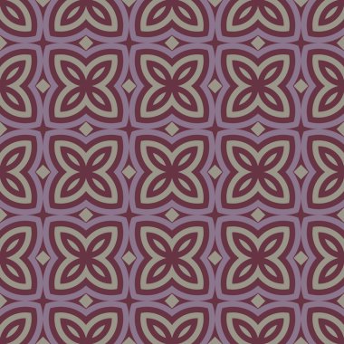 Çiçek arka plan. Simetrik geometrik süsleme ile Seamless Modeli. 