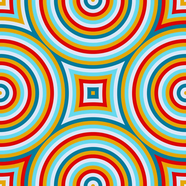 Lichte etnische abstracte achtergrond. Naadloze patroon met symmetrische geometrische sieraad. — Stockvector