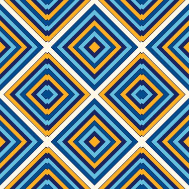 Parlak etnik arka plan. Simetrik geometrik süsleme ile Seamless Modeli. 