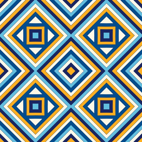 Un fundal etnic abstract strălucitor. Model fără sudură cu ornament geometric simetric . — Vector de stoc