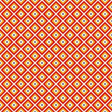 Parlak etnik arka plan. Simetrik geometrik süsleme ile Seamless Modeli.