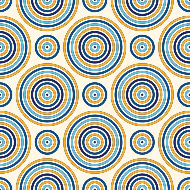 Simetrik geometrik süsleme ile Seamless modeli. Arka plan rengi ile yuvarlak yoğunluğu.