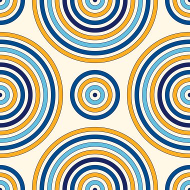 Simetrik geometrik süsleme ile Seamless modeli. Kırmızı beyaz arka plan yuvarlak yoğunluğu. 