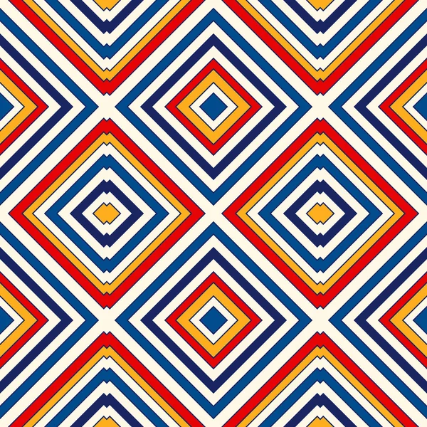 Parlak etnik arka plan. Simetrik geometrik süsleme ile Seamless Modeli.