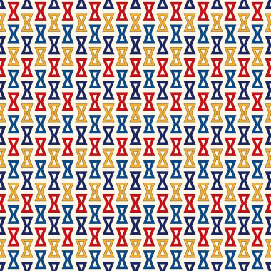 Parlak etnik arka plan. Simetrik geometrik süsleme ile Seamless Modeli.