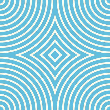 Simetrik geometrik süsleme ile Seamless modeli. Mavi renk arka plan.