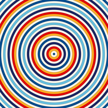 Simetrik geometrik süsleme ile dikişsiz desen. Parlak yuvarlak girdap ile soyut arka plan.