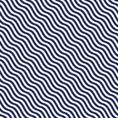 Simetrik geometrik süsleme ile dikişsiz desen. Deniz mavi çizgili soyut tekrarlanan duvar kağıdı.