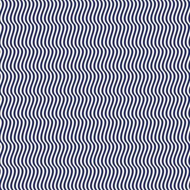 Simetrik geometrik süsleme ile dikişsiz desen. Deniz mavi çizgili soyut tekrarlanan duvar kağıdı.