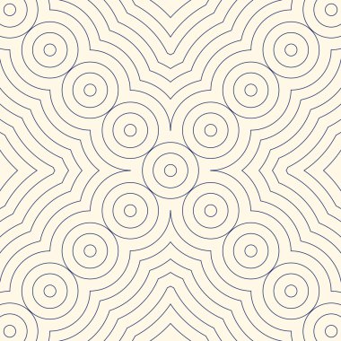 Etnik arka plan anahat. Simetrik geometrik süsleme ile Seamless Modeli.