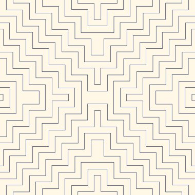 Etnik arka plan anahat. Simetrik geometrik süsleme ile Seamless Modeli.