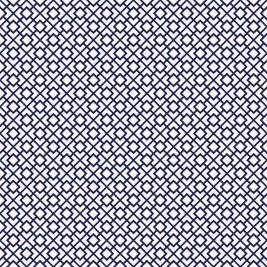 Simetrik geometrik süsleme ile Seamless modeli. Donanma renk arka plan.