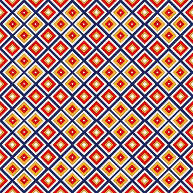 Simetrik geometrik süsleme ile Seamless modeli. Parlak arka plan.