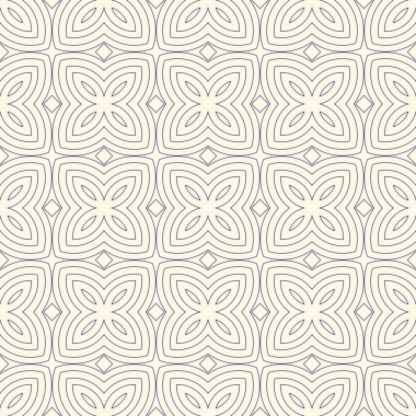Etnik arka plan anahat. Simetrik geometrik süsleme ile Seamless Modeli.