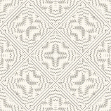 Etnik arka plan anahat. Simetrik geometrik süsleme ile Seamless Modeli.