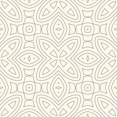 Etnik arka plan anahat. Simetrik geometrik süsleme ile Seamless Modeli.