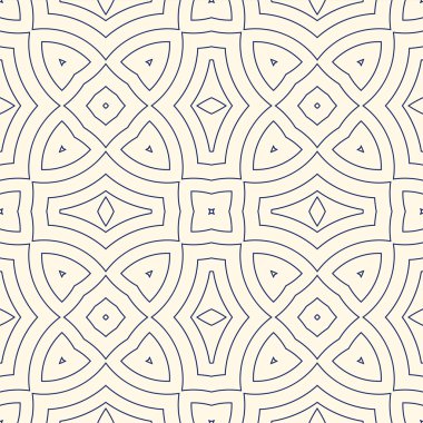 Etnik arka plan anahat. Simetrik geometrik süsleme ile Seamless Modeli.