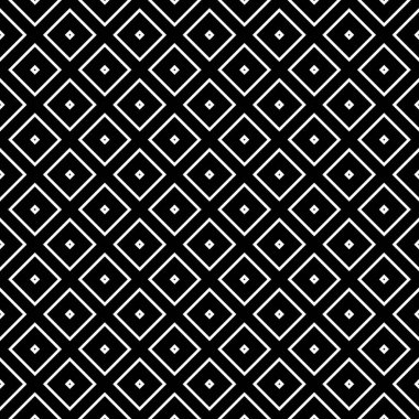 Bezel geçmişi olan Rhombuslar. Pırlanta süslemeli kusursuz yüzey dizaynı. Duvar kağıdını kontrol ediyor. Etnik mozaik motifi. Tekstil baskısı için dijital kağıt, sayfa dolgu, web tasarımı. Vektör sanatı.