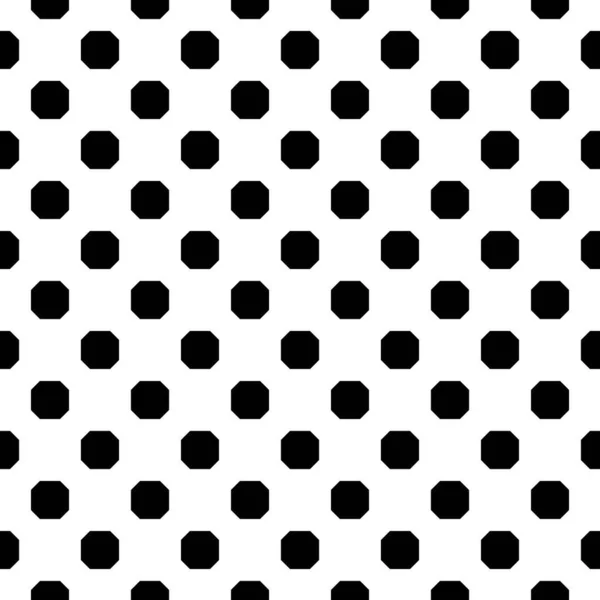 白い背景の黒い数字 ねじれ八角形の装飾とシームレスな表面パターンデザイン 壁紙は 民族モザイクのモチーフ ページの記入 設計のためのデジタルペーパー ベクトルアート — ストックベクタ