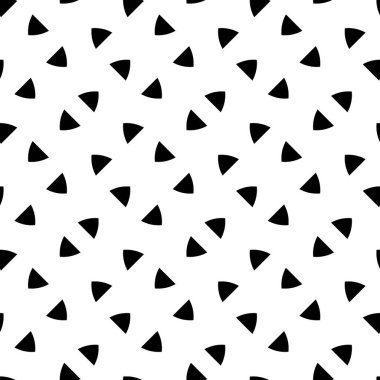 Üçgen bloklar duvar kağıdı. Tekrarlanan geometrik şekiller arka plan. Çokgenli kusursuz yüzey dizaynı. Mozaik motifi. Web tasarımı için sivri üçgenli dijital kağıt. Vektör çizimi