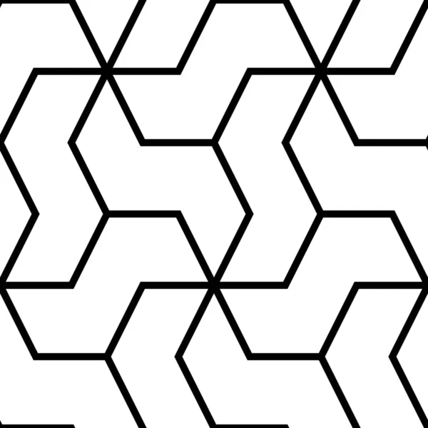 Mosaico Figuras Zigzag Ornamento Repetidas Formas Del Rompecabezas Fondo Motivo — Vector de stock