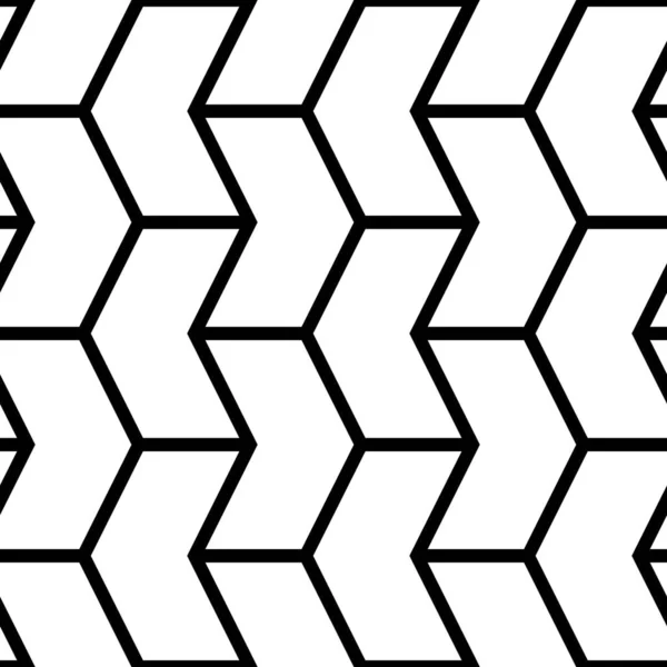 Mosaïque Zigzag Chiffres Ornement Fond Formes Puzzle Répétées Motif Flèches — Image vectorielle