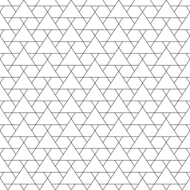 Mozaik. Üçgenler, altıgenler. Şebeke arka planı. Etnik fayans motifi. Geometrik çit duvar kağıdı. Arkaplanı rendele. Dijital kağıt süsü, sayfa dolguları, web tasarımı, tekstil baskısı. Kusursuz soyut desen.