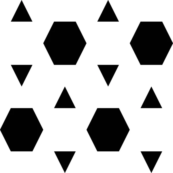 Üçgenler Altıgenler Mozaik Şebeke Arka Planı Etnik Fayans Motifi Geometrik — Stok Vektör