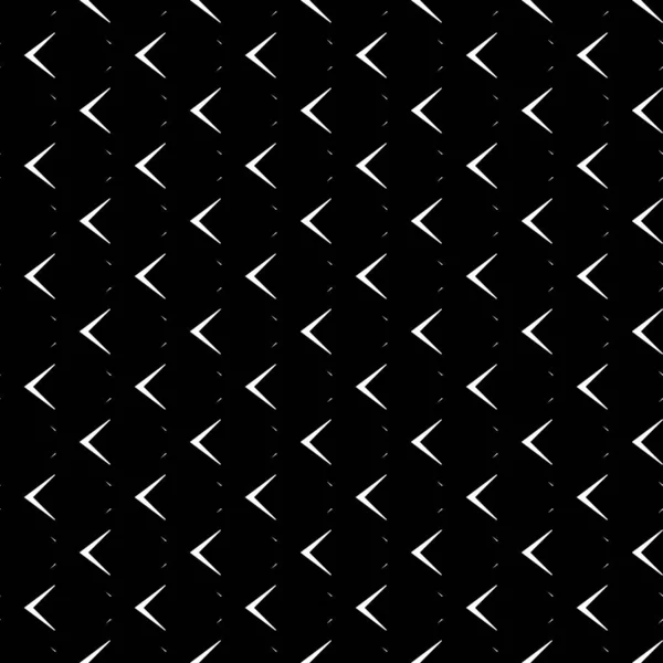 黒の背景に白の角度ブラケットを繰り返します シームレスなパターン設計 シェブロン抽象画 曲線の装飾 スケールのある画像 現代の日本のホタテのモチーフ スクマ画像 アール ベクトル — ストックベクタ
