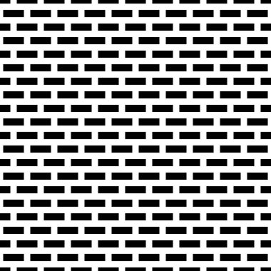 Blokları olan kusursuz yüzey dizaynı. Duvarları ören tuğlalar. Dikdörtgen kaplama tesselasyon vektörü. Tekrarlanan siyah çizgi süsleme arkaplanı. Mozaik motifi. Duvar kağıdı. Vektör dijital kağıt