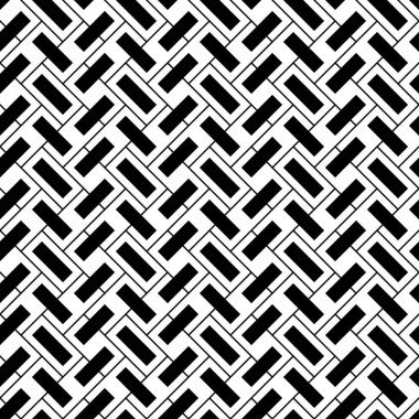 Geometrik soyut. Dikdörtgen levhalar eğilmiş. Ringa kemiği deseni. Eğimli blokları olan kusursuz bir yüzey tasarımı. Tekrarlanan fayans süsleme arka planı. Mozaik motifi. Şebeke duvar kağıdı. Dijital kağıt. Vektör