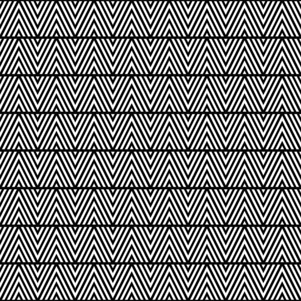 黑色背景上的白色雪纺线 Zigzag图像 采用线形装饰的无缝面图案设计 曲线壁纸 角括号的主题 有切割机的数字纸 带向量 — 图库矢量图片