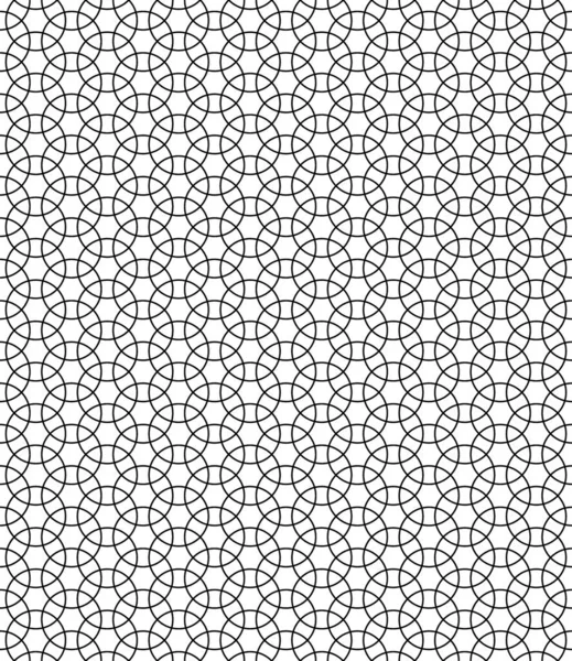 Sömlös Ytmönsterdesign Med Gammal Orientalisk Prydnad Kopplingsblock Tessellation Upprepade Vita — Stock vektor