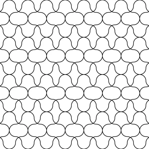 Tessellation Figures Blanches Sur Fond Noir Image Avec Des Formes — Image vectorielle