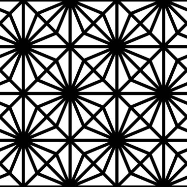 Üçgen tessellasyon arkaplanı kilitleniyor. Tekrarlanan üçgen şekilli görüntü. Geometrik şekilli kusursuz desen. Modern Japon motifi. Şebeke. Baskı için dijital kağıt. Vektör ızgarası.