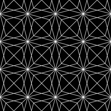 Birbirine kenetlenmiş çokgenler tessellasyon arka planı. Üçgenler, dörtgenler, eşkenar dörtgenler, elmaslar, uçurtmalar. Geometrik motif. Şebeke. Baskı için dijital kağıt. Izgara yap. Vektör.