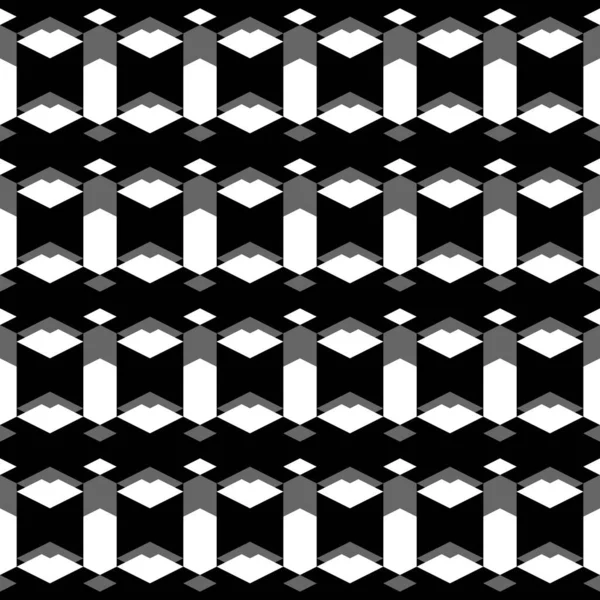 Naadloos Patroon Pickets Homobussen Figuurvector Etnische Versiering Mozaïekachtergrond Geometrische Motieven — Stockvector