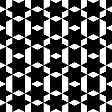 Etnik motif. Kusursuz desen. Yıldızlar, eşkenarlar, trapezyumlar, süsler. Halk duvar kâğıdı. Basit bir geçmiş. Geometrik arka plan. Dijital kağıt, tekstil baskısı, web tasarımı, soyut.