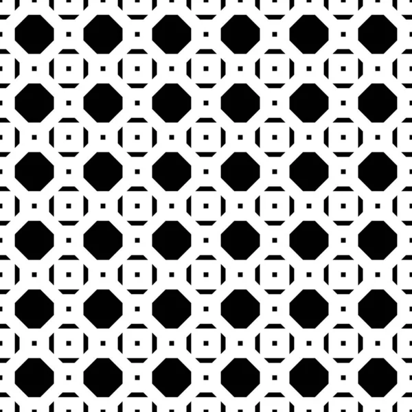 Beyaz Arka Planda Tekrarlanan Siyah Figürler Simetrik Geometrik Duvar Kâğıdı — Stok Vektör