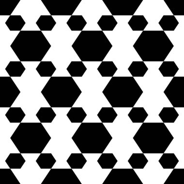 Kusursuz vektör. Altıgen arka plan. Süs figürleri. Çokgen deseni. Basit şekiller duvar kağıdı. Geometrik görüntü. Dijital kağıt, tekstil baskısı, soyut arkaplan.