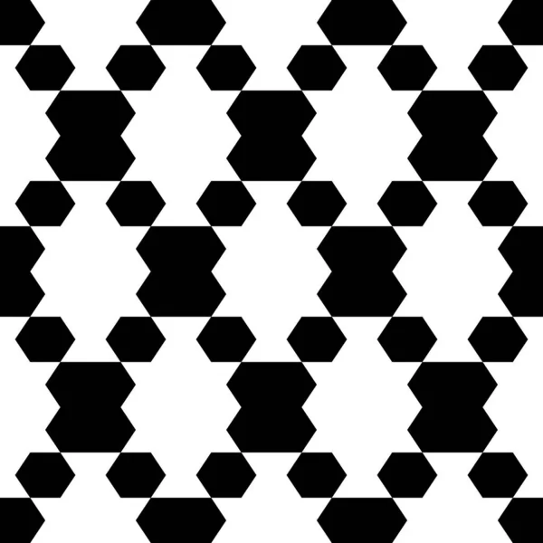 Sömlös Vektor Hexagoner Figurer Bakgrund Folkprydnad Polygonmönster Etniskt Motiv Enkla — Stock vektor
