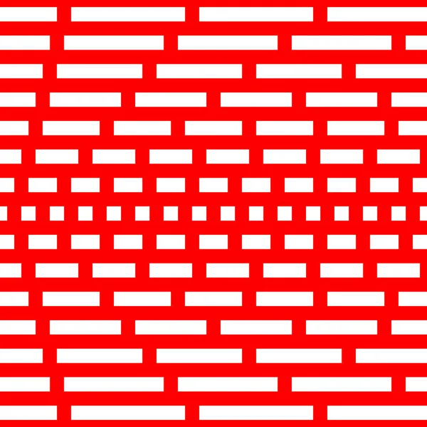 Повторяющиеся Белые Квадраты Прямоугольники Красном Фоне Геометрические Обои Дизайн Поверхности — стоковый вектор