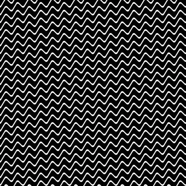 Zigzag线无缝模式 锯齿状条纹装饰品 线性波的主题 对角线曲线打印 光秃秃的背景倾斜的断线形状壁纸 倾斜的波浪形条纹图形 — 图库矢量图片